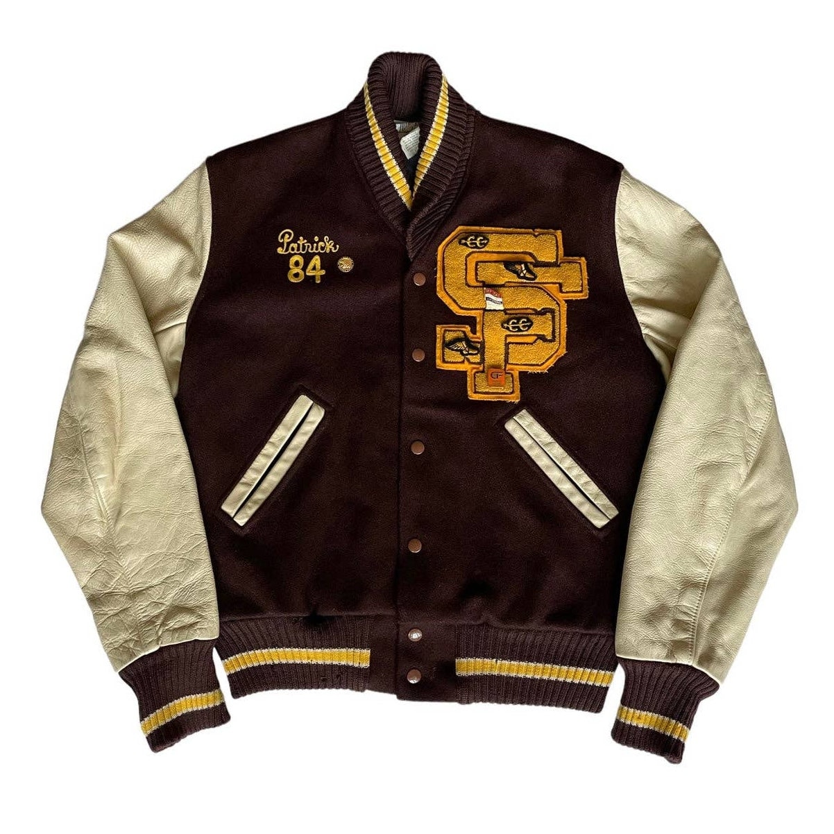 VTG 1984 San Francisco Track & Field Varsity Jacket Size L VTG 1984 San Francisco Track & Field Varsity Jacket Size L