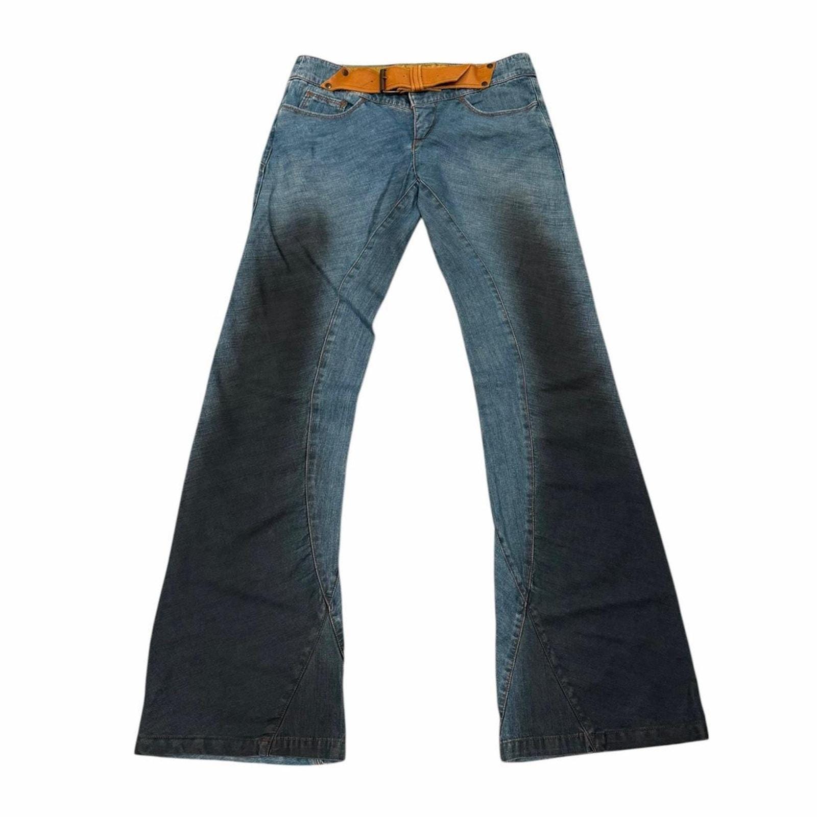 90s Flare Jeans Low Rise - Etsy