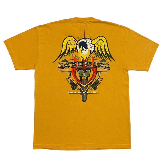 RARE Vintage Y2K Von Dutch Kustom Cycles Love Ride Tshirt