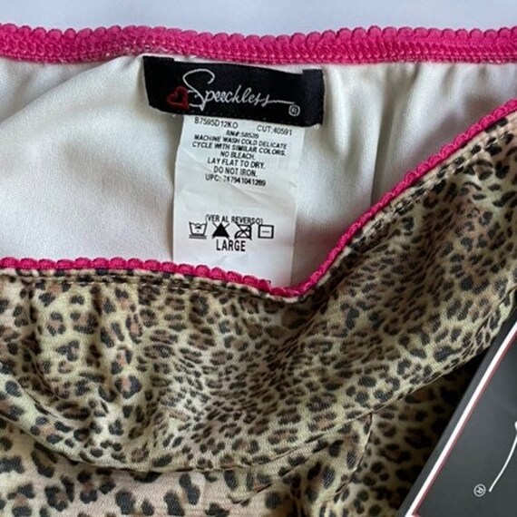 Y2K NWT leopard print knee length slip skirt - image 6