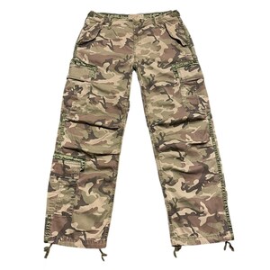 VTG Y2K 2000s Grunge Utility Abercrombie & Fitch Baggy Camo Cargo