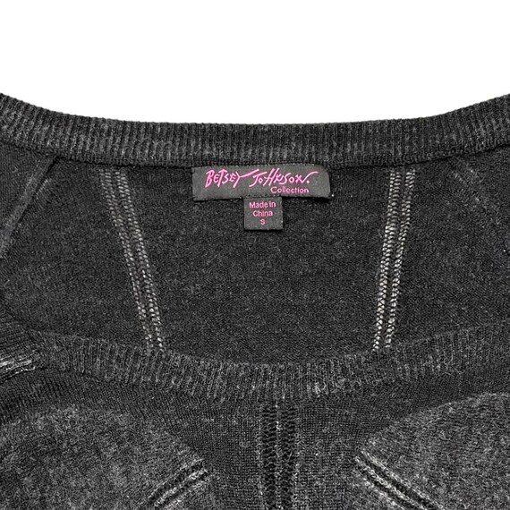 RARE Betsey Johnson punk goth rocker 100% wool sk… - image 4