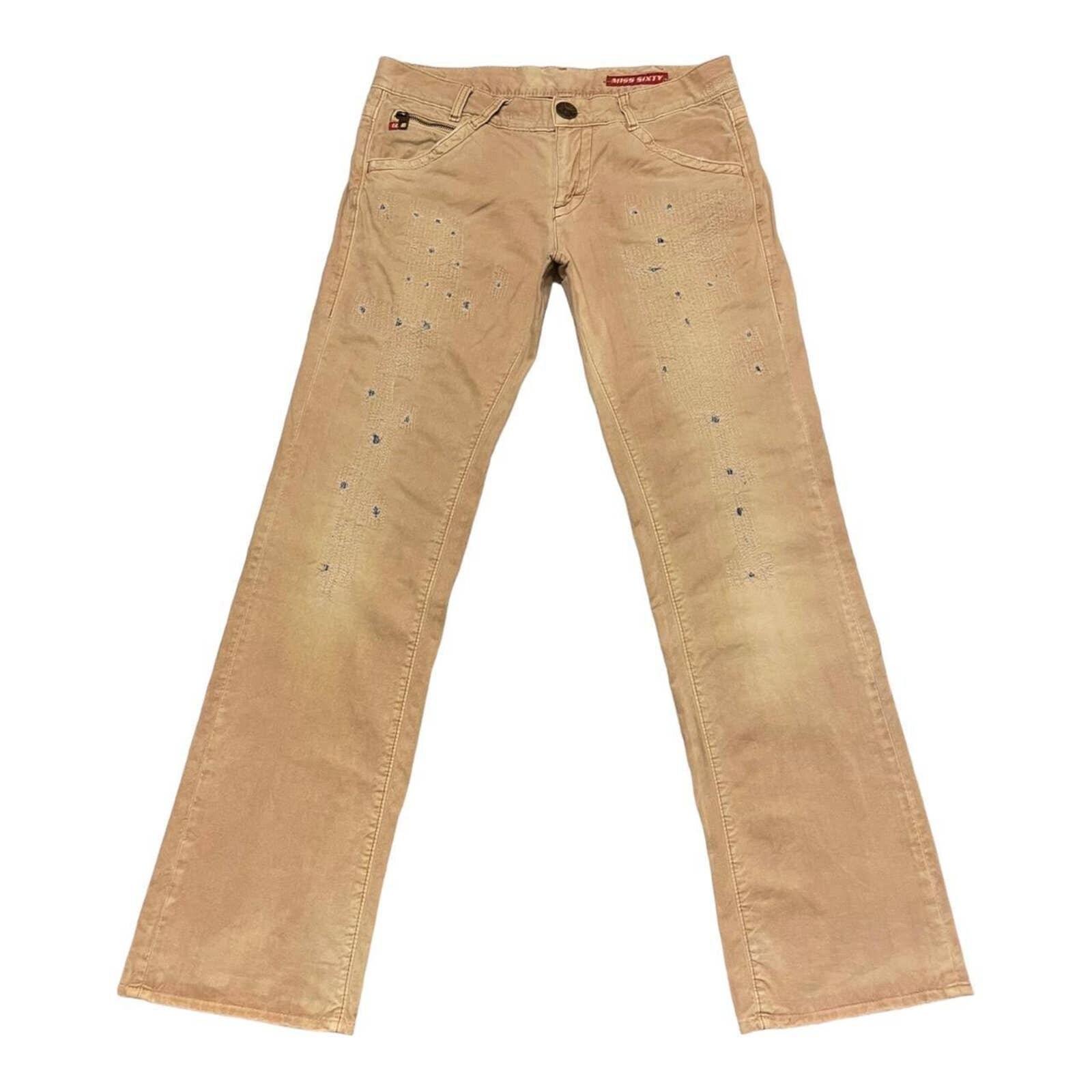 Y2K miss sixty ベージュ カーゴパンツ ドロスト ミスシックスティ Y2k Miss Sixty Jeans - Etsy