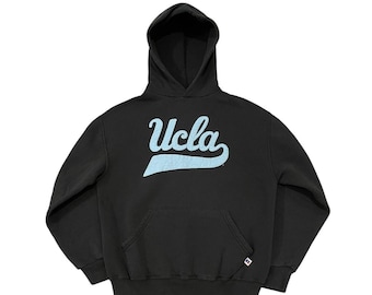 Vintage Y2K collegiate UCLA Spellout Russell Athletic Hoodie Size M