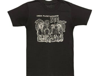Ultra rare Vintage 1983 Mick Fleetwood of Fleetwood Mac side band t-shirt Size S