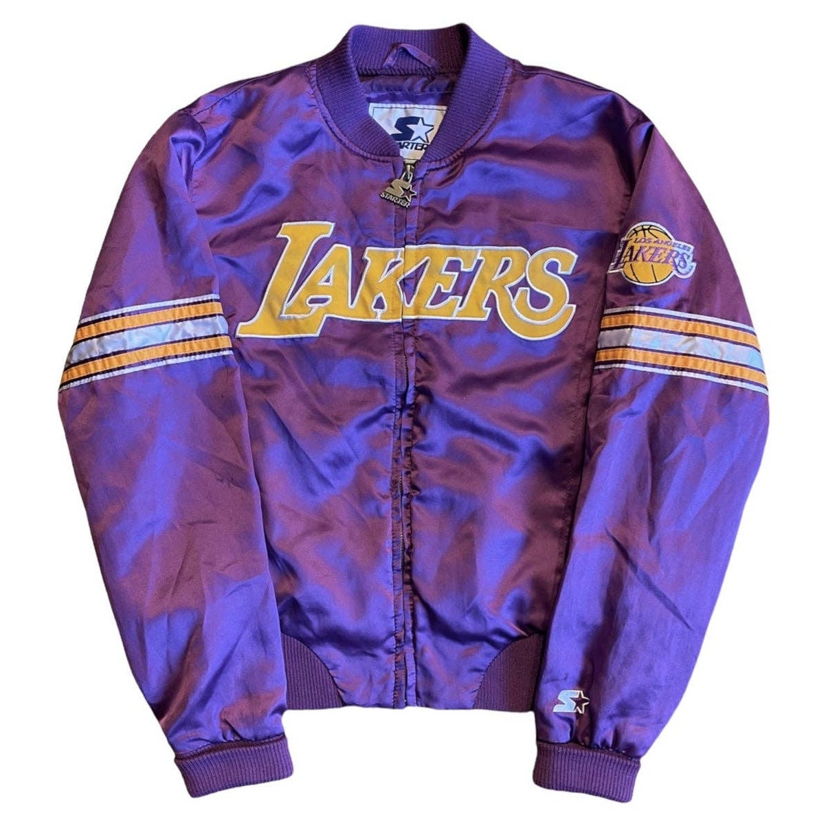 XL LA Lakers × TMKK × CC SATIN JACKET - ナイロンジャケット