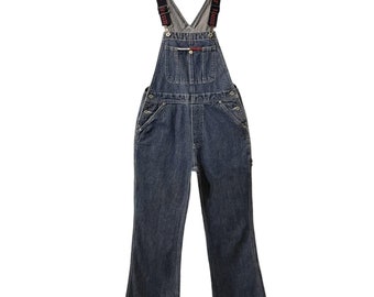 VTG Y2K Tommy Hilfiger grunge streetwear flare-leg carpenter baggy overalls