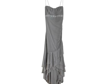 Vintage Y2K silver Speechless sparkle fairy prom dress Size S