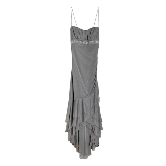 speechless womens sleeveless glitter slip dress Vintage Y2K Silver Sparkle Fairy Prom Size S Juniors dresses