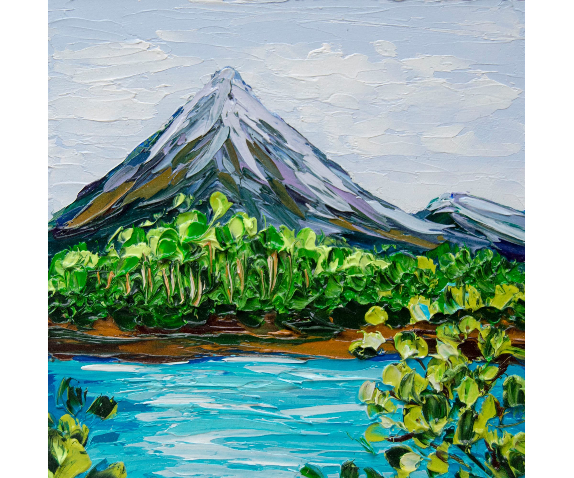 Arenal Costa Rica Art Volcano Original Oil Painting National