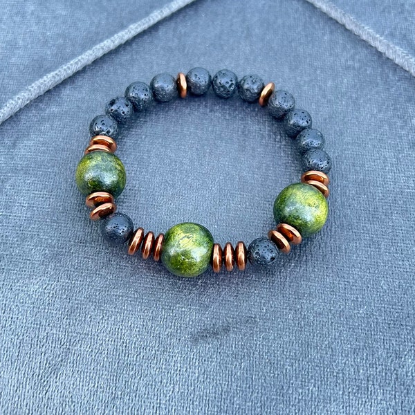 NEW Natural Stone Bracelet/ Wood Bracelet/  Designer  Bracelet/ Designer Handmade Bracelet/ Custom Bracelet/ Unique Gift for Her or Him/