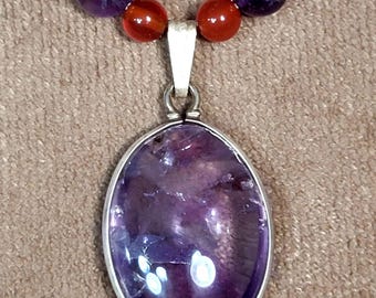 4 Peaks Amethyst pendant necklace