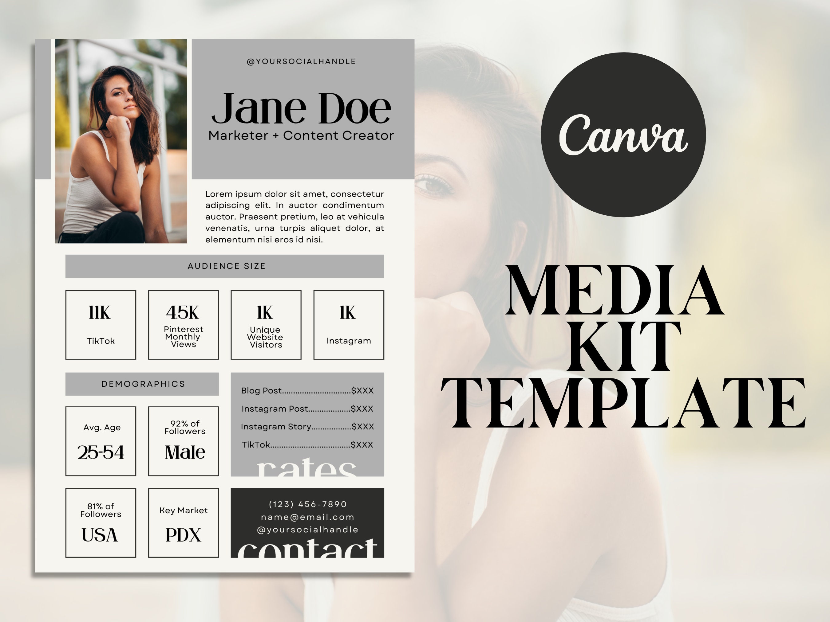 media-kit-template-media-kit-influencer-media-kit-blog-etsy
