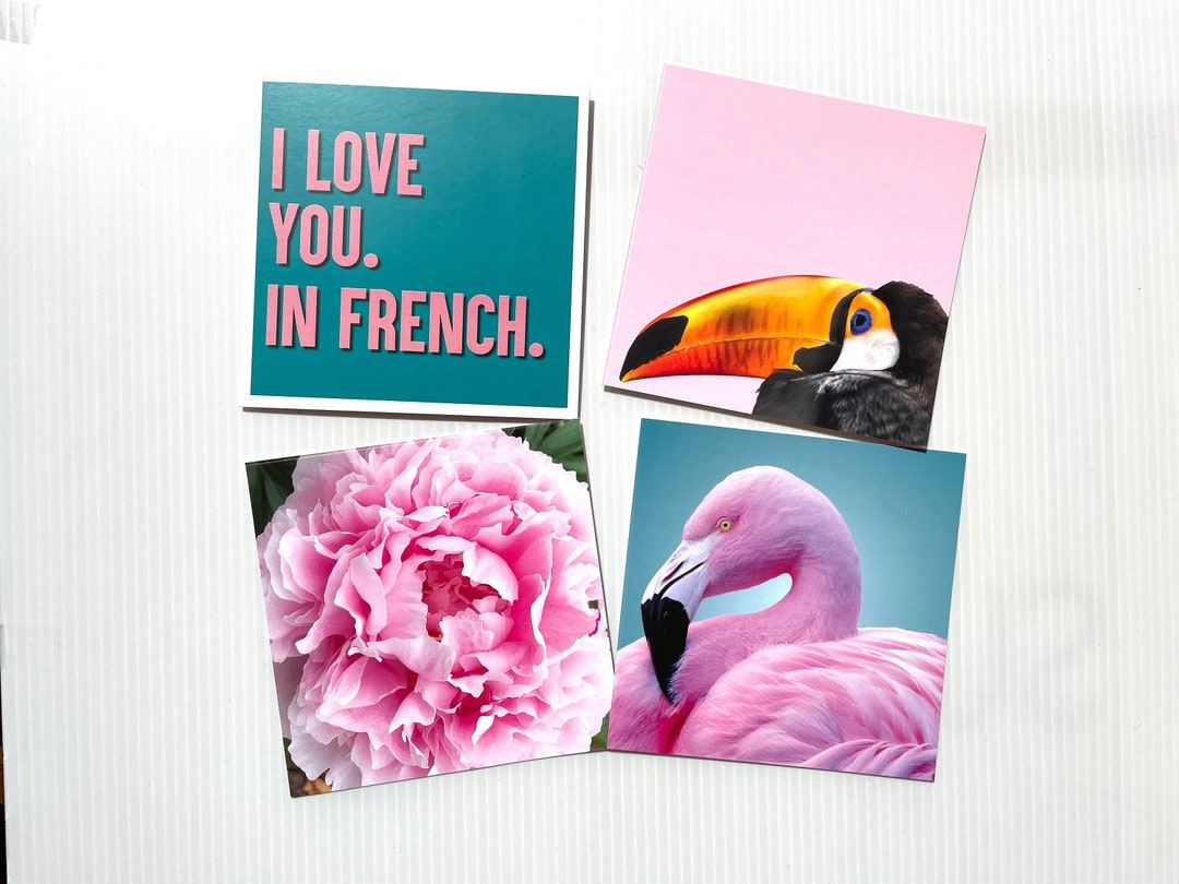 Greeting Cards Art Cards Blank Cards Set of 4 Cards Love Etsy Australia