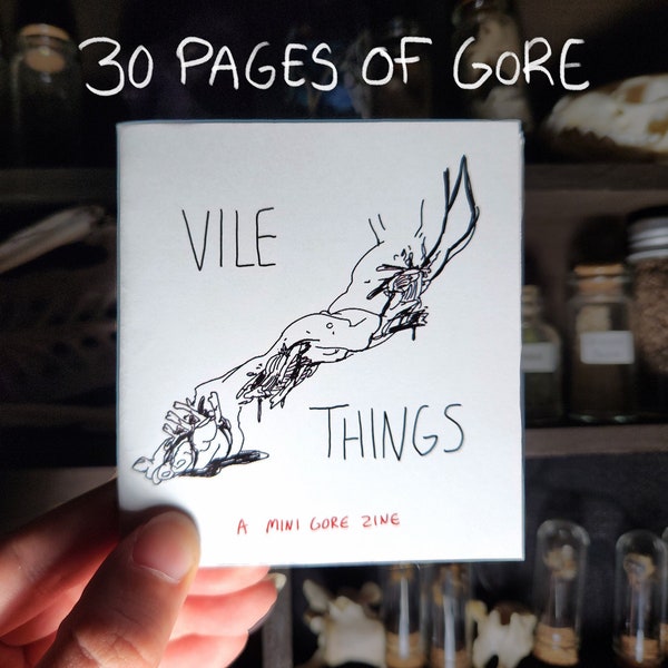 VILE THINGS | A Horror & Gore Art Book Zine