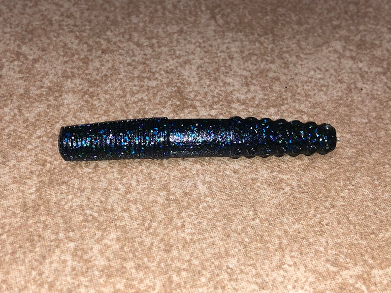 Lil Beef Stix 2.7 8 Pack Ned Worm Style Soft Plastic Fishing Bait Custom and Homemade by