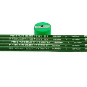 Lápices de colores Prismacolor Premier - Verde verdadero (PC910) - Juego de 5 con sacapuntas