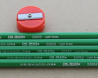 Prismacolor ColErase - Light Green (20052) - Set of 5 with Sharpener