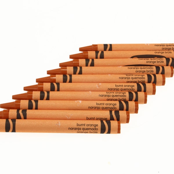 Burnt Orange Crayola Crayons - 10 Pack