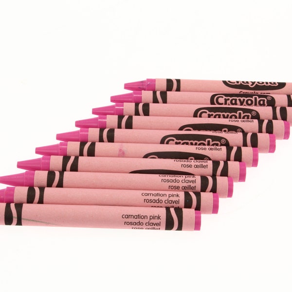 Carnation Pink Crayola Crayons - 10 Pack