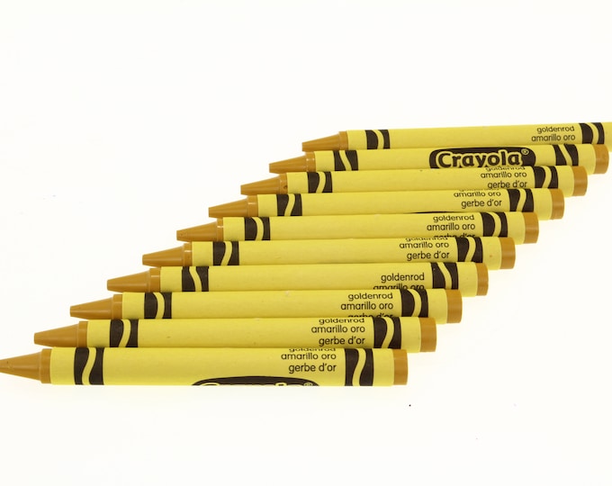 Goldenrod Crayola Crayons 10 Pack Etsy