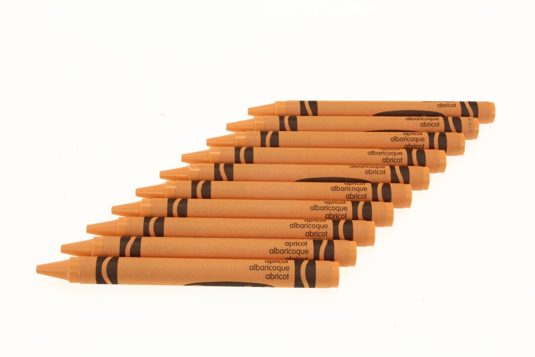 Apricot/light Orange Crayola Crayons 10 Pack Etsy