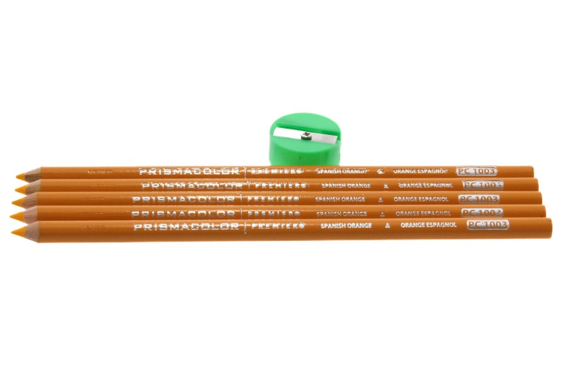 Prismacolor Premier Colored Pencils Spanish Orange PC1003 Set of 5 With