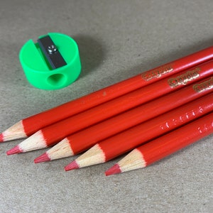 Lápices de colores Crayola rojo-naranja - Juego de 5 o 10 con sacapuntas