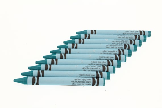 Robin's Egg Blue Crayola Crayons 10 Pack - Etsy