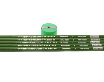 Prismacolor Premier Colored Pencils - Apple Green (PC912) - Set of 5 with Sharpener