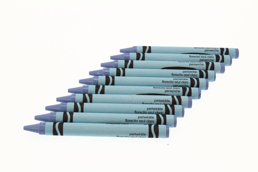 Periwinkle Crayola Crayons 10 Pack Etsy