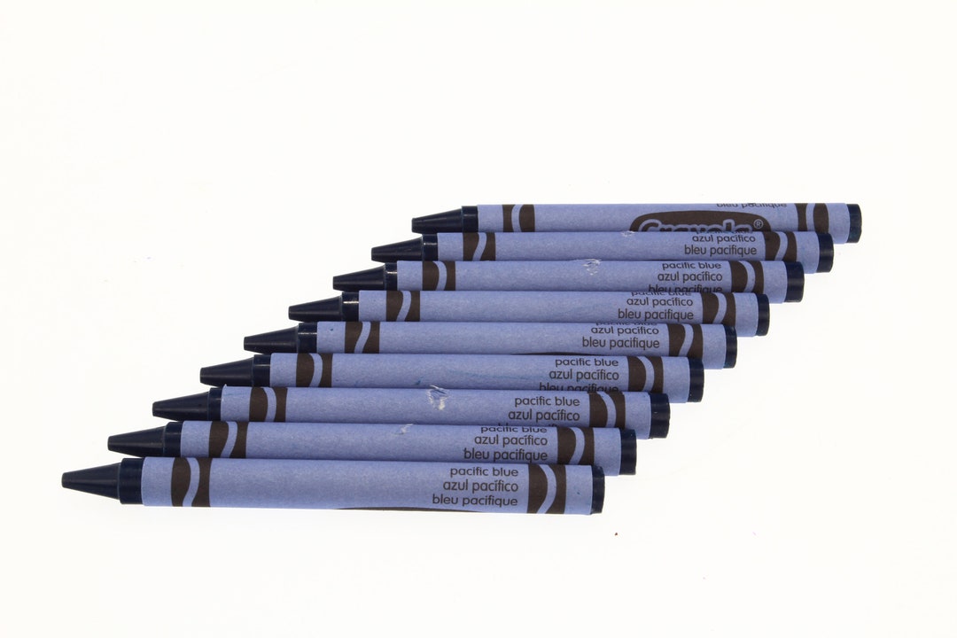 Pacific Blue Crayola Crayons 10 Pack Etsy Australia