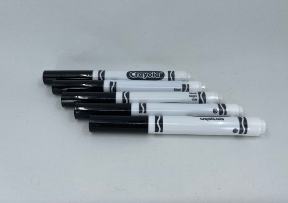 Black Crayola Broad Line Marker Set of 5 or 10 