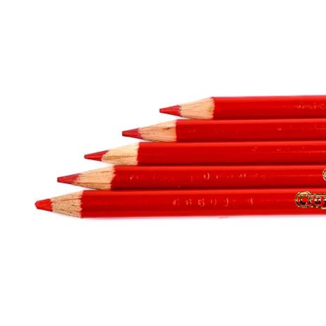 Red-Orange Crayola Colored Pencils, Set of 5 with Sharpener