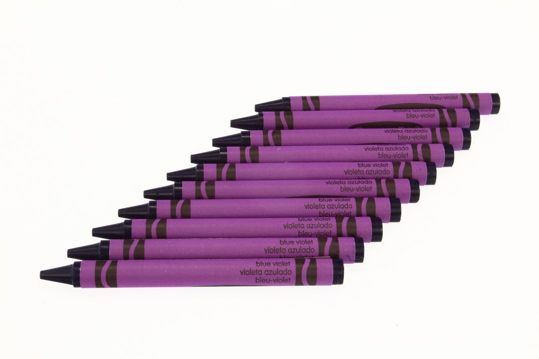 Blue Violet Crayons 45 Crayons Crayola Crayons Bulk Crayons Refill  Classroom Coloring Crayon 