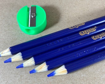 Blue Crayola Colored Pencils - Set of 5 or 10 with Sharpener