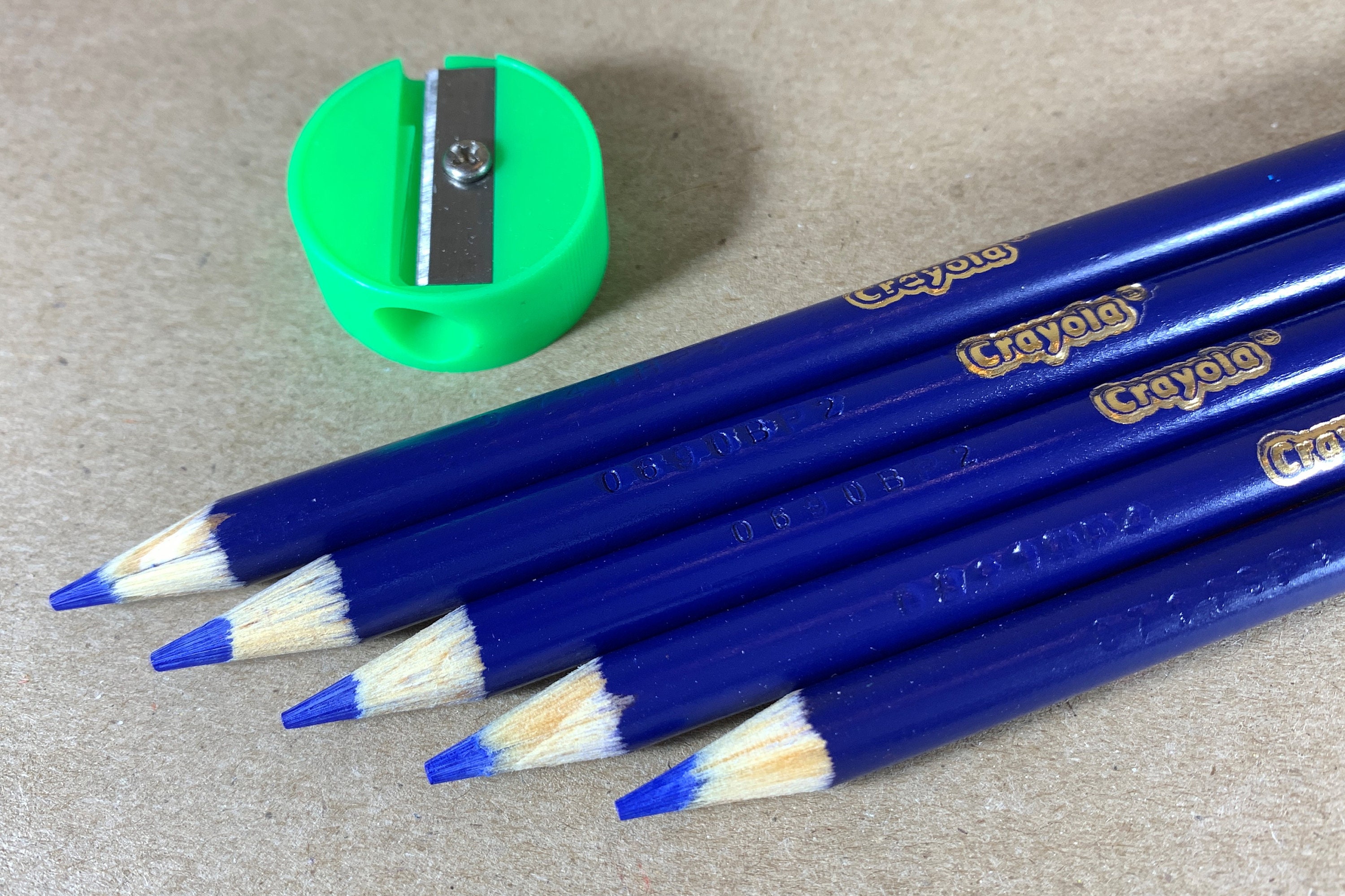 Blue Crayola Colored Pencils Set of 5 or 10 With Sharpener 