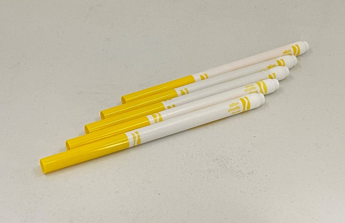 Yellow Crayola Fine Line Marker Set of 5 or 10 Etsy