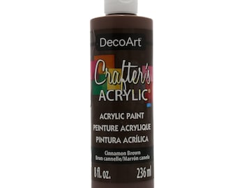 DecoArt Crafter's Acrylic - Cinnamon Brown - 8oz