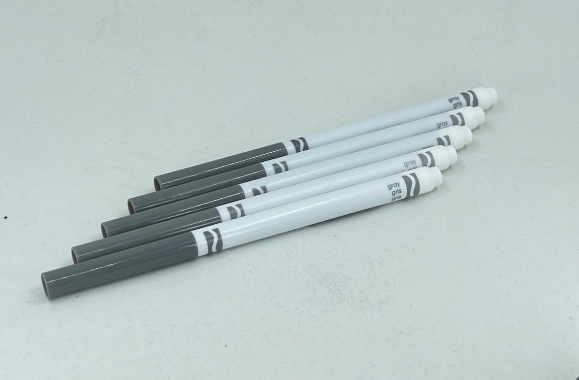 Gray Crayola Fine Line Marker Set of 5 or 10 Etsy