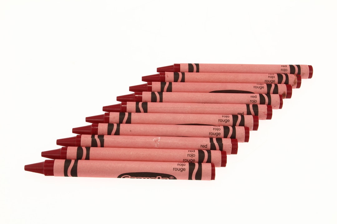 Red Crayola Crayons - 10 Pack - Etsy