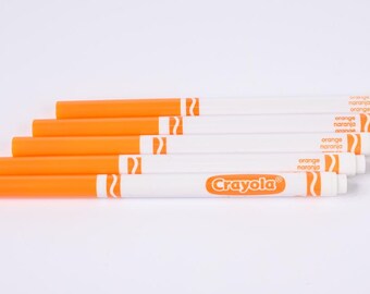 Orange Crayola Fine Line Marker - Set of 5 - Etsy