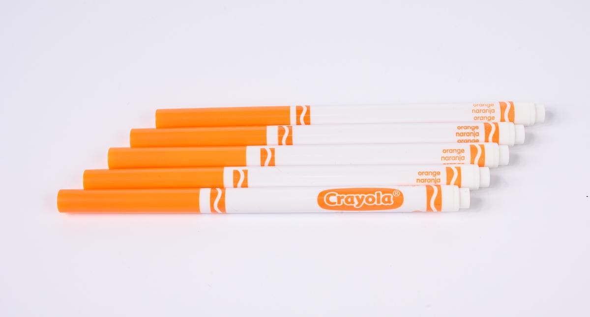 Orange Crayola Fine Line Marker - Set of 5 - Etsy