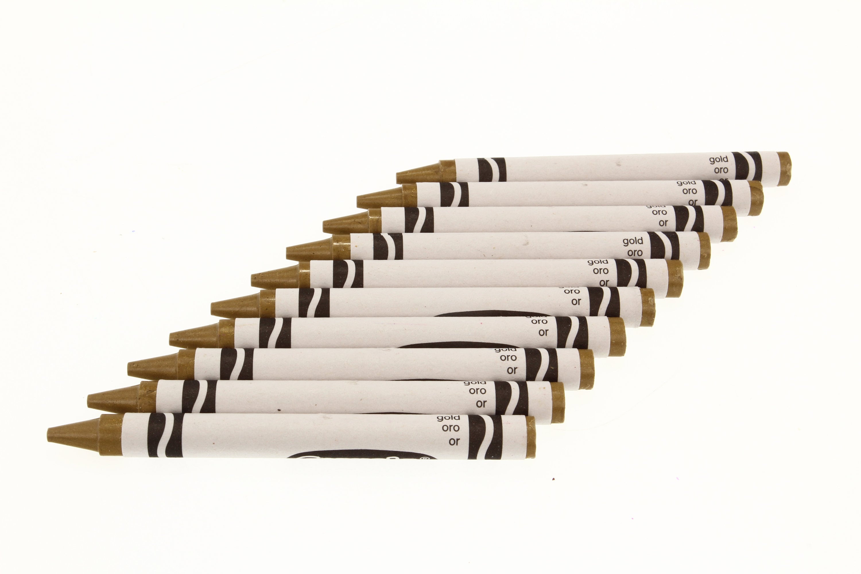 Gold Crayola Crayons 10 Pack Etsy