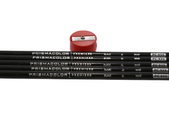 Prismacolor Premier Colored Pencils - Black (PC935) - Set of 5 with Sharpener