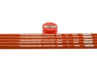 Prismacolor Premier Colored Pencils - Orange (PC918) - Set of 5 with Sharpener