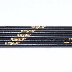 Black Crayola Colored Pencils - Set of 5 with Sharpener, Coloring, Crafts, Scrapbooking, Drawing, Classroom, Art Projects, Sketching bild 2