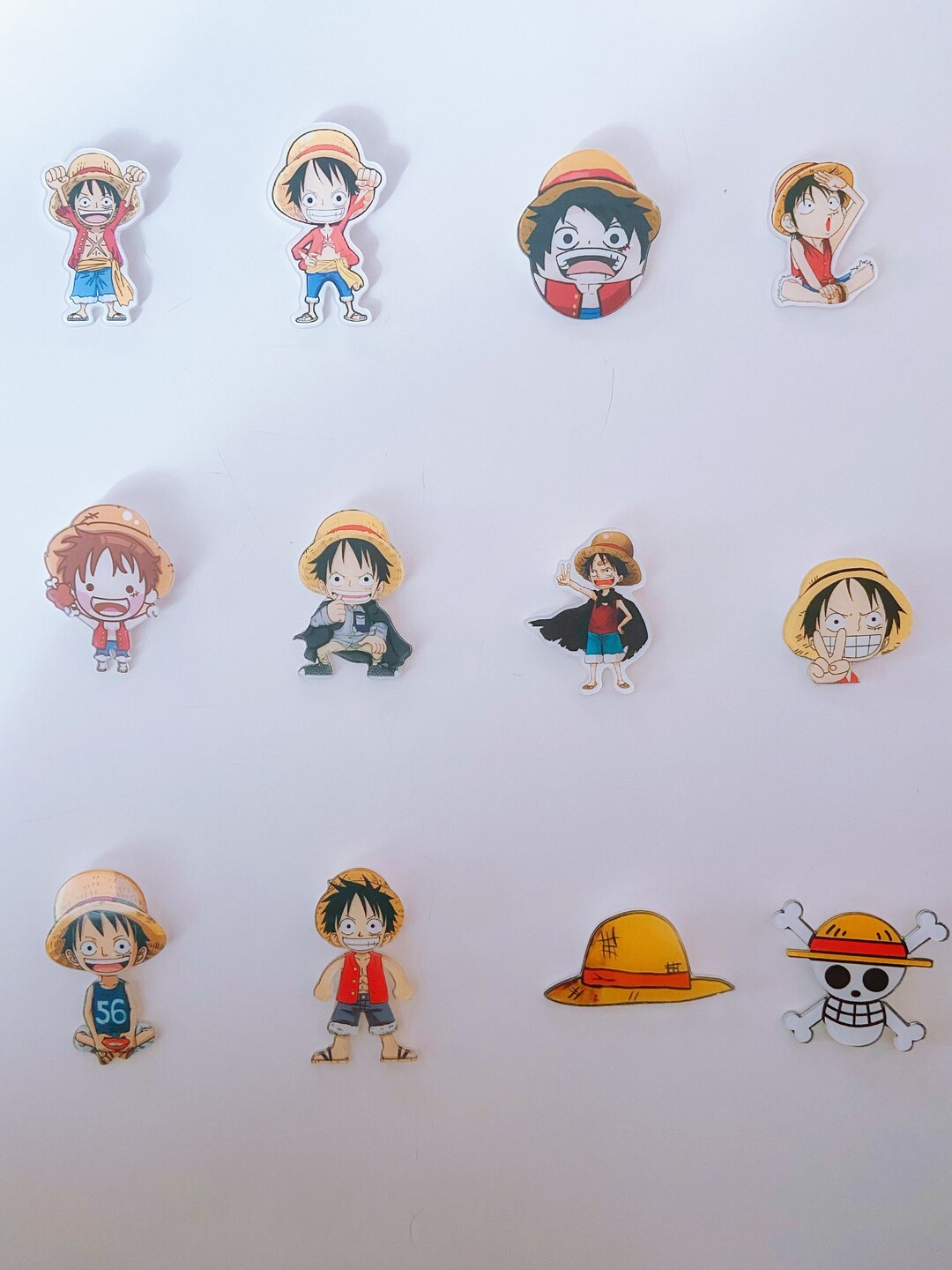 One Piece Acrylic Artist Pin/cute Art Pin/anime Pin/light Acrylic Pins