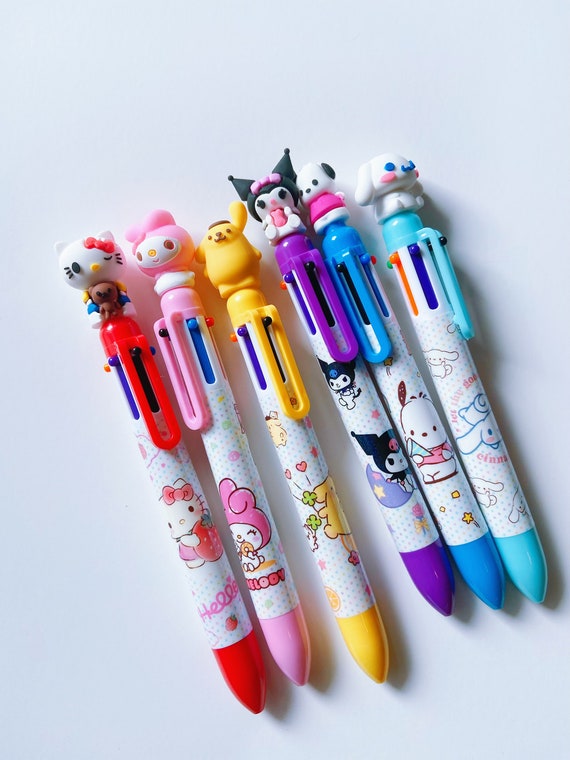 Sanrio Friends Ball Pen Hello Kitty/kuromi/meloly Multicolor Pens