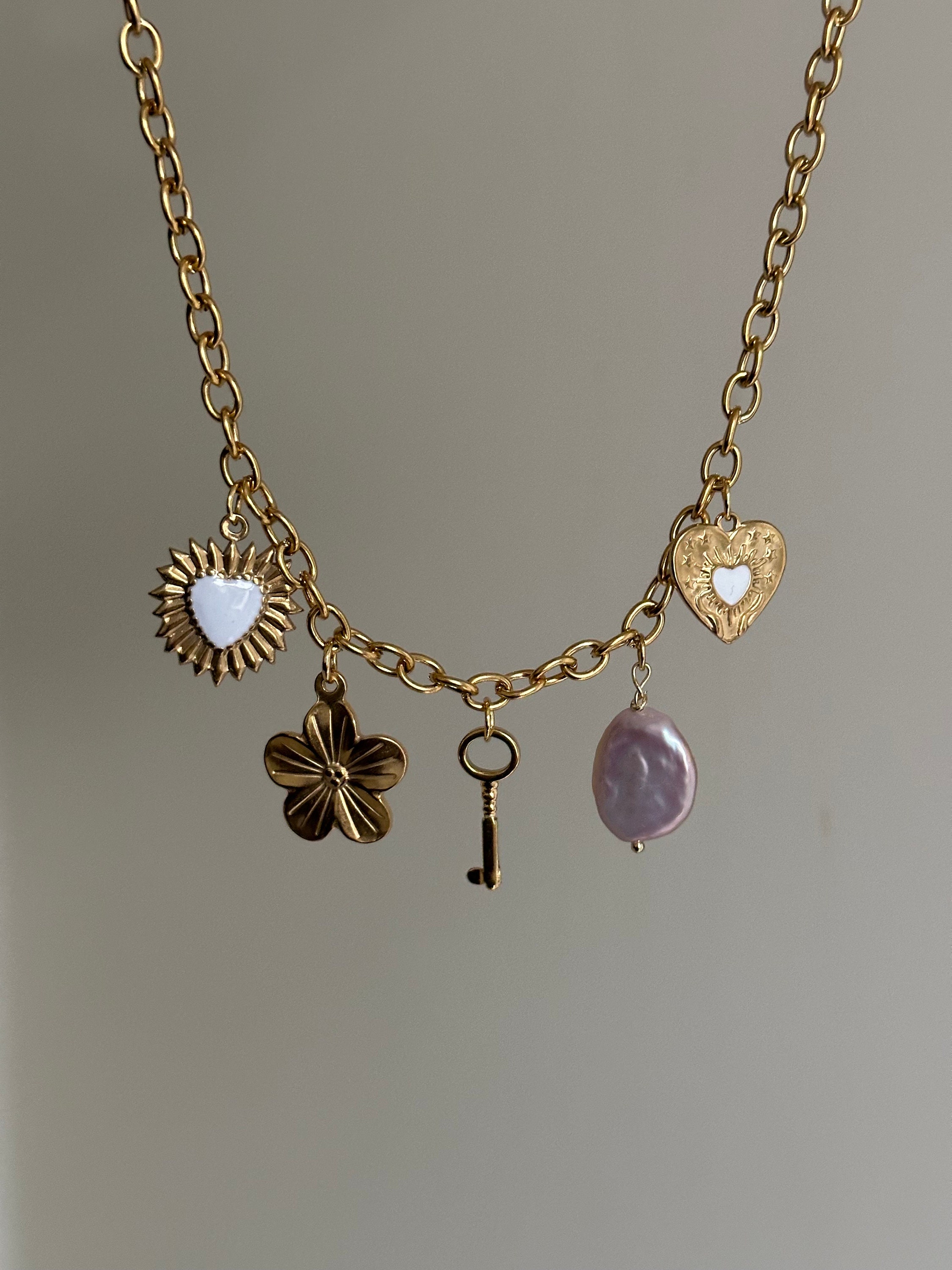 【VINTAGE HOLLYWOOD】Swing Heart Charm Necklace★送料無料 VINTAGE HOLLYWOOD】Swing Heart Charm Necklace☆送料無料